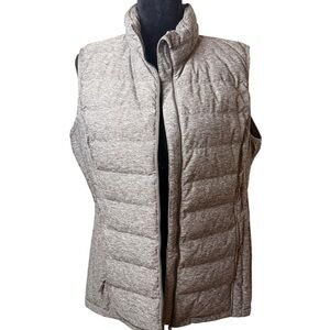 Heat Gear | Heather Gray Puffer Down-Feather Blend Vest | Sz XL